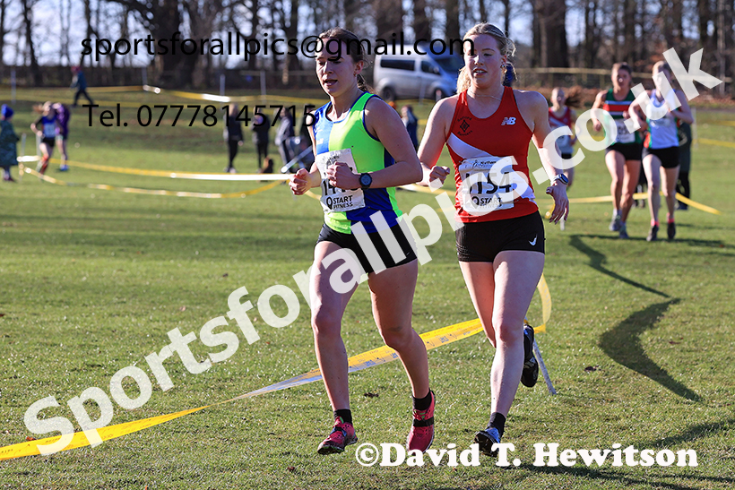 Junior Womens 2025 Northern Cross Country Champs, Tatton Park, Knutsford, Cheshire. Photo: David T. Hewitson/Sports for All Pics
